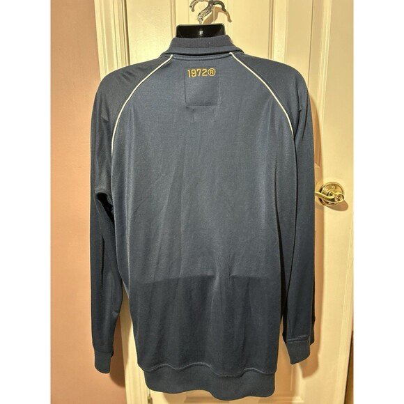 Ecko Unlmtd Embroidered Zippered Track Sweater Mens XL Navy - Picture 2 of 6